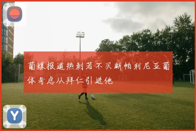 葡媒报道热刺若不买断帕利尼亚葡体考虑从拜仁引进他